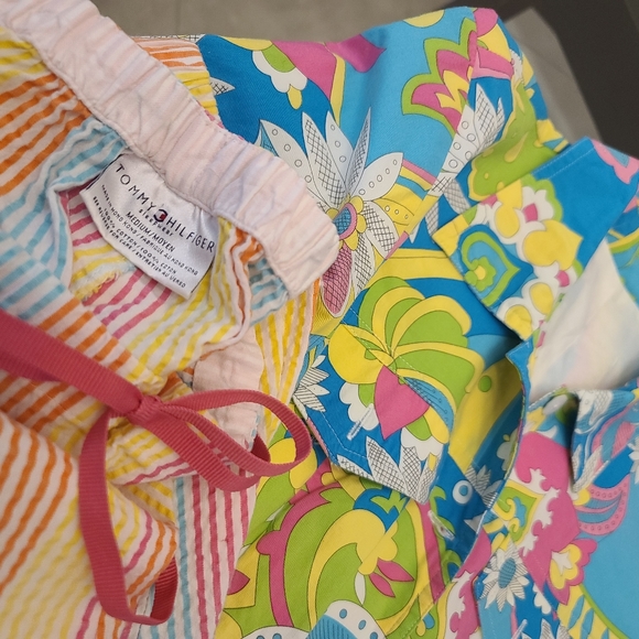 Vintage/Retro mod women's cotton-stretch jacket and striped cotton pants. - Picture 6 of 7